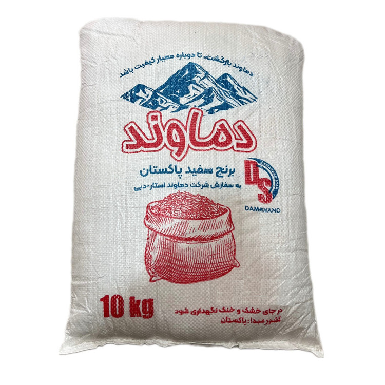 برنج سفید پاکستانی IRRI6 دماوند وزن 10 کیلوگرم